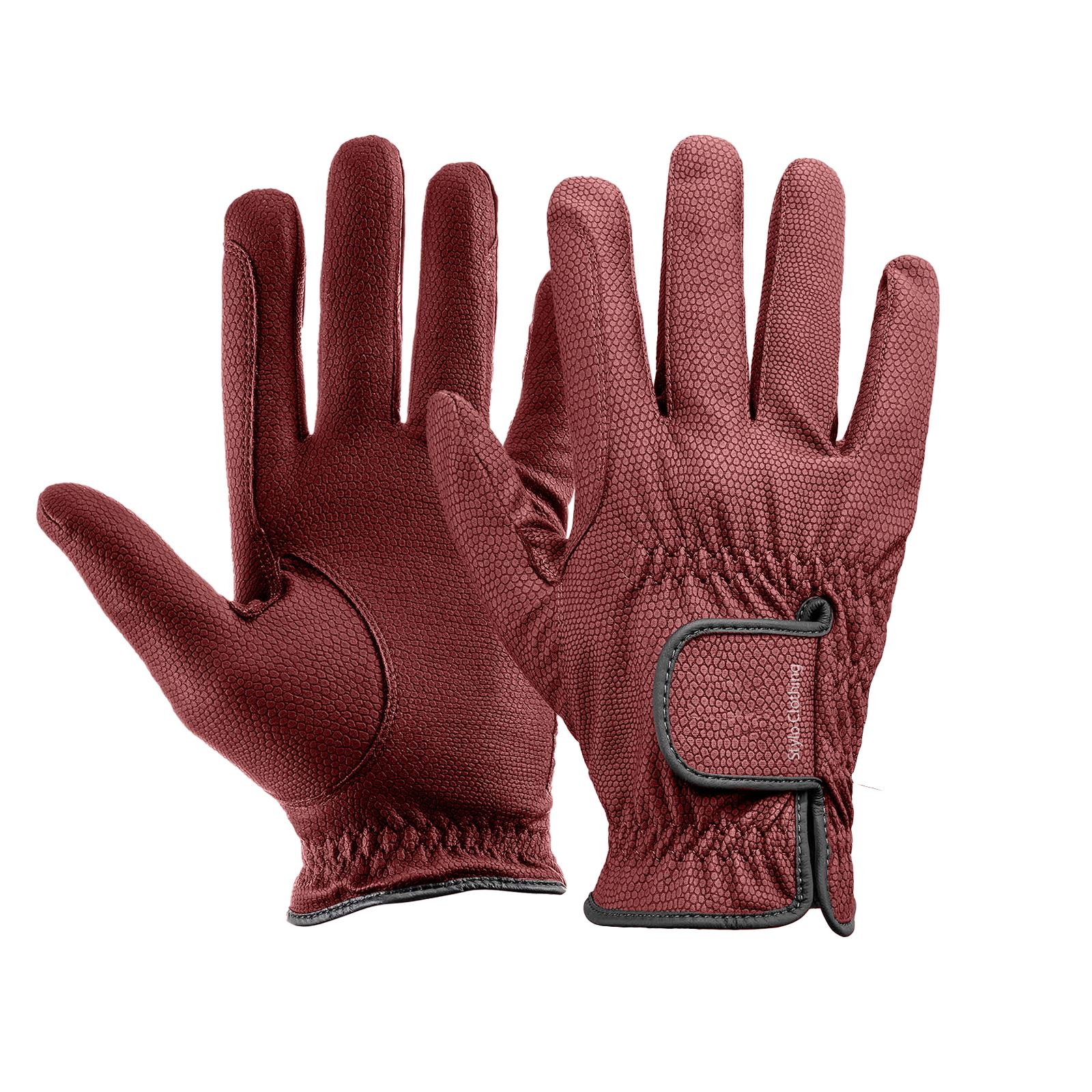 Wholesale sport style gloves for stable horse riding customize horse rider gloves from Stylo Clothing