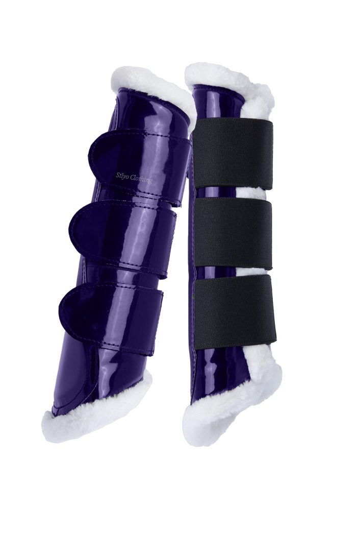 Wholesale Sports Brushing Boots with protective features and sleek design, perfect for equestrian retailers.