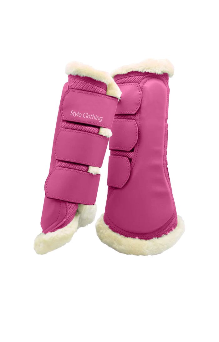 Durable and stylish Top Quality Brushing Boots with faux fur, perfect for leg care and bulk orders by Stylo Clothing.