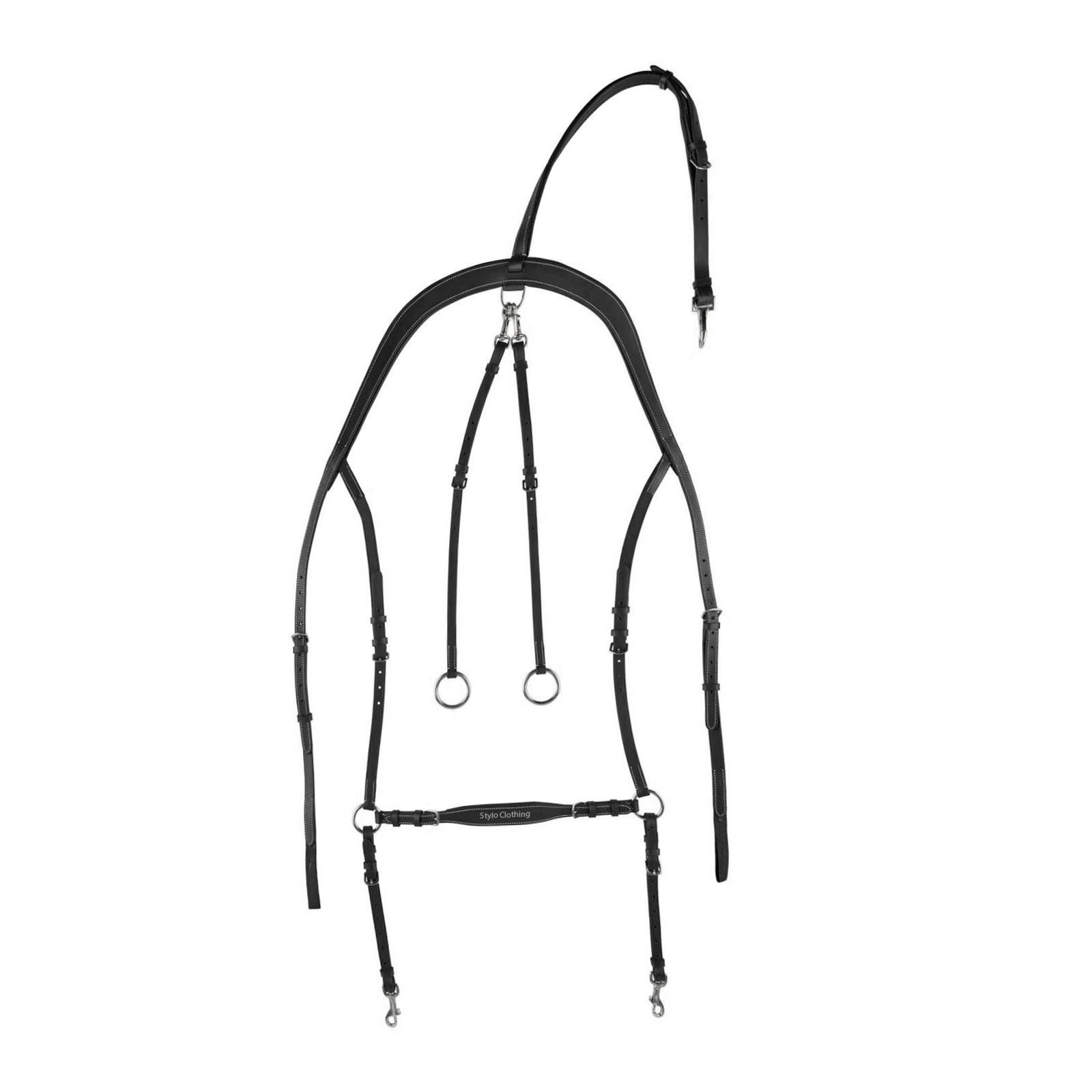 Customized Soft Leather Breastplate Stylish customized soft leather breastplate with strong buckles and straps, ideal for equestrian events and wholesale supply