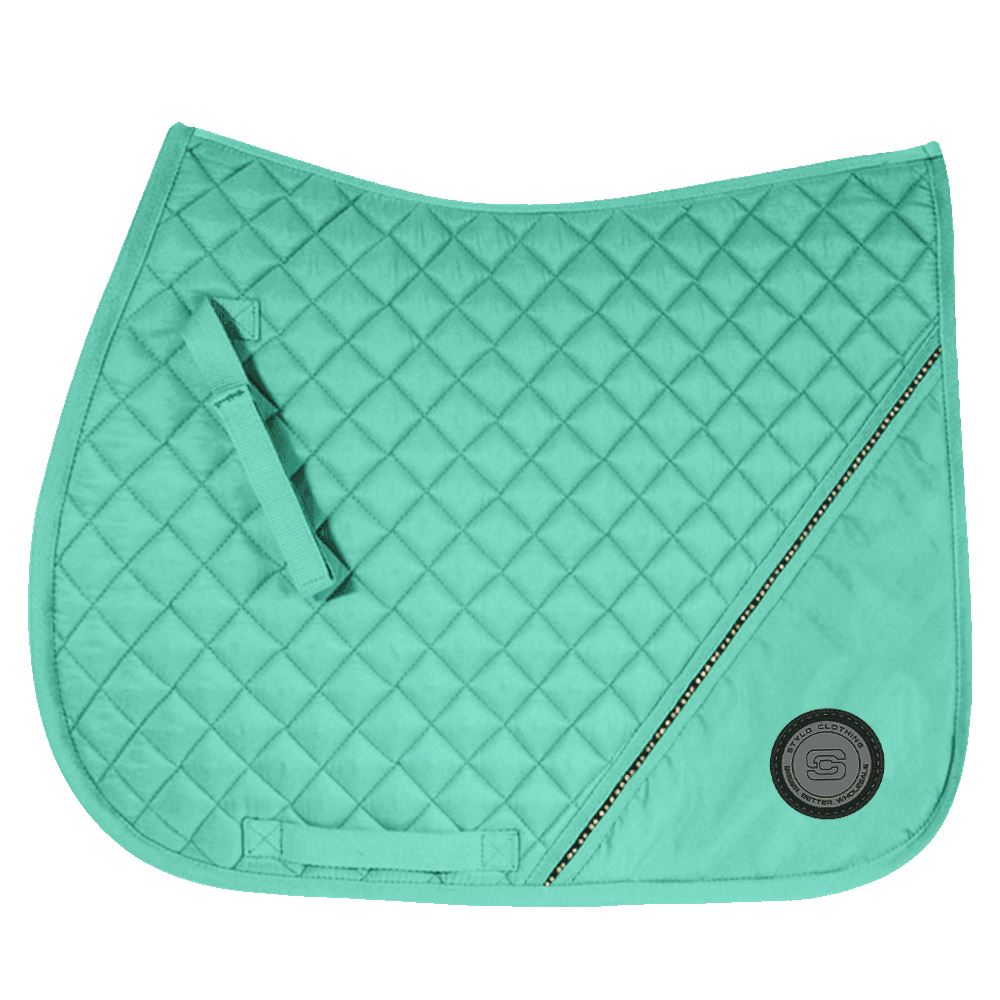 All-purpose handmade saddle pads – cotton with crystals, perfect for horse wear and equestrian equipment