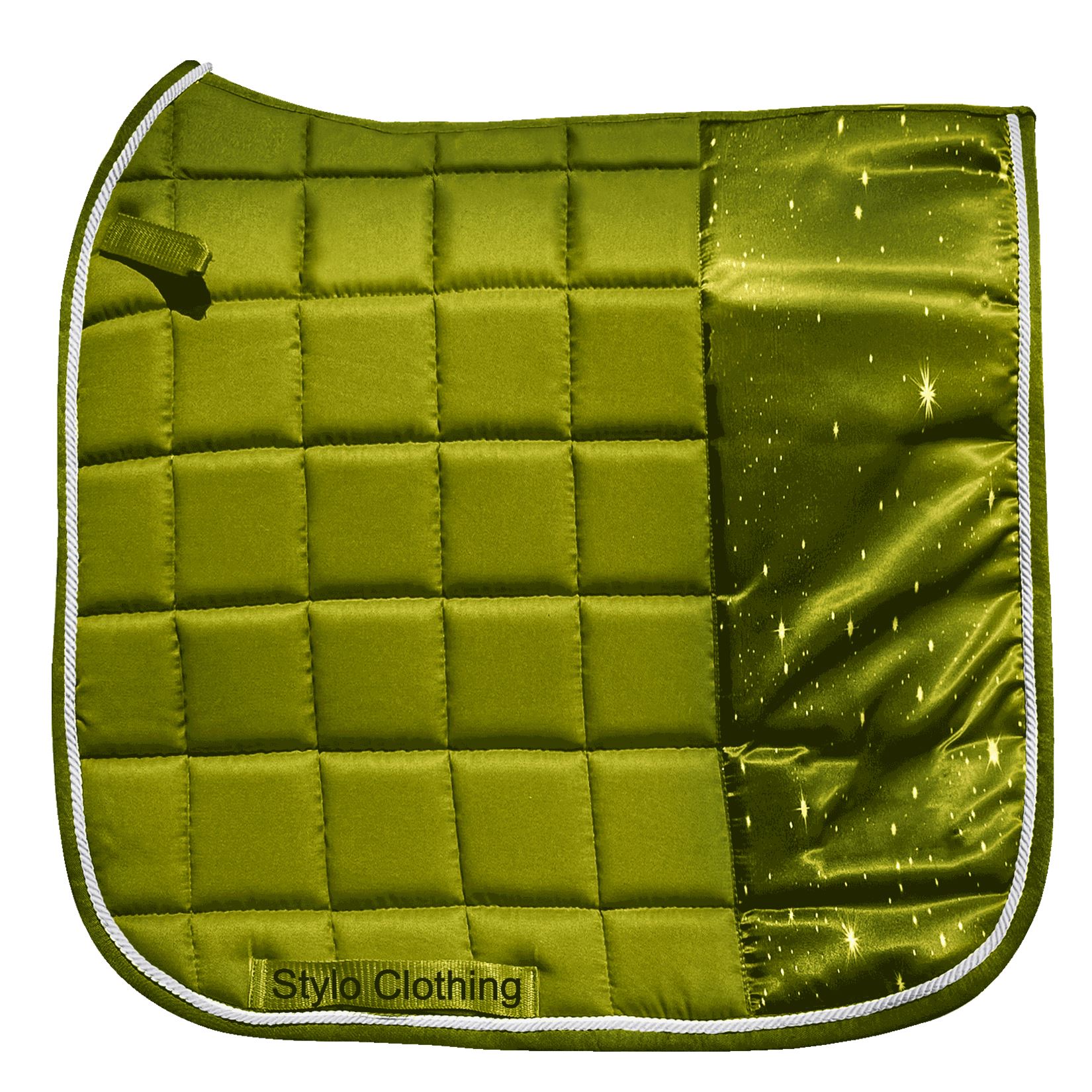 versatile-dressage-saddle-pad-cotton-with-Diamond-quilt-Durable-riding-horse-gear-manufacturer "High-quality dressage saddle pads with vibrant 3D galaxy print, perfect for matching horse tack - Stylo Clothing"