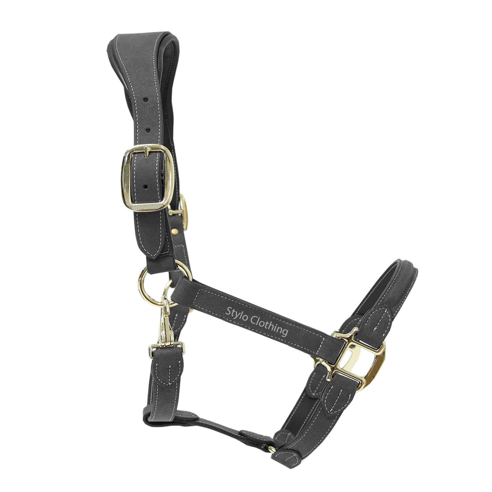 Suede Leather Horse Halters by Stylo Clothing Best Selling Custom Made Adjustable Horse Halter in Exciting Leather