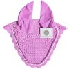 Charming Lavender Horse Ear Covers | 100+ Rhinestone Options Lavender horse ear covers featuring rhinestones for a whimsical touch