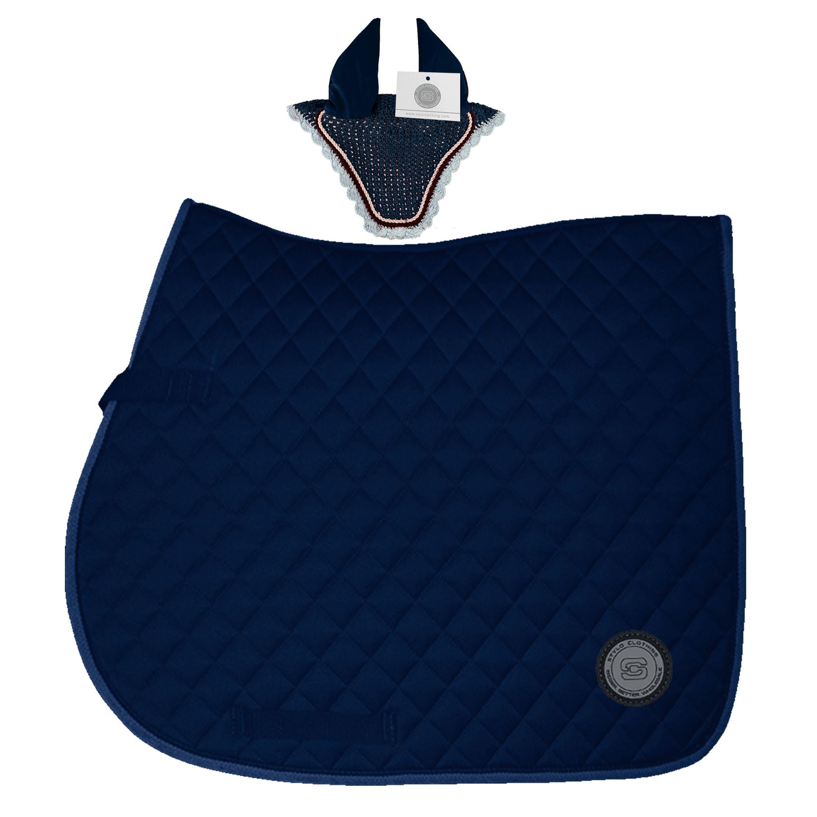 wholesale-horse-matching-set-with-ear-bonnet-and-cotton-saddle-pad-wholesale. wholesale horse matching set with ear bonnet and cotton saddle pad wholesale