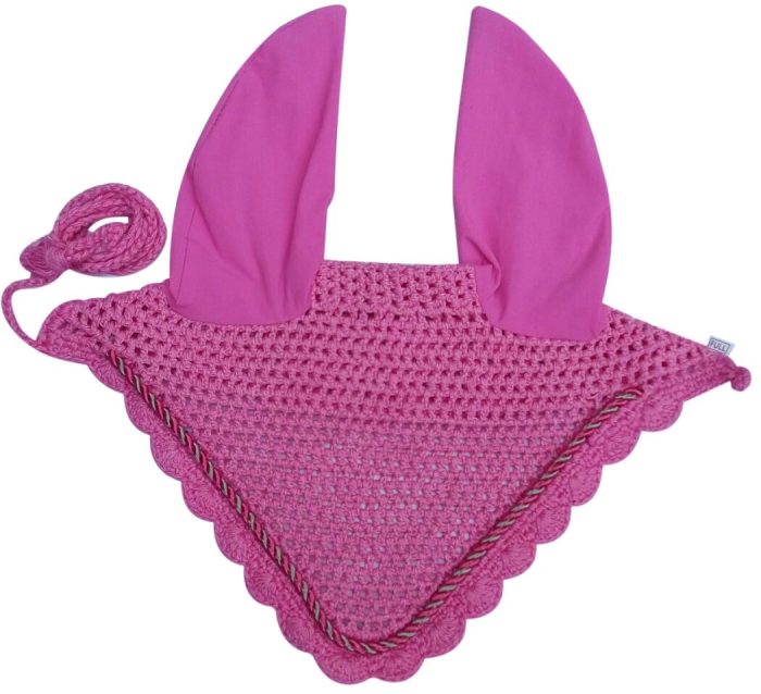 Exclusive ear bonnets horse fly veil with string single cord, perfect for horse care and fly protection