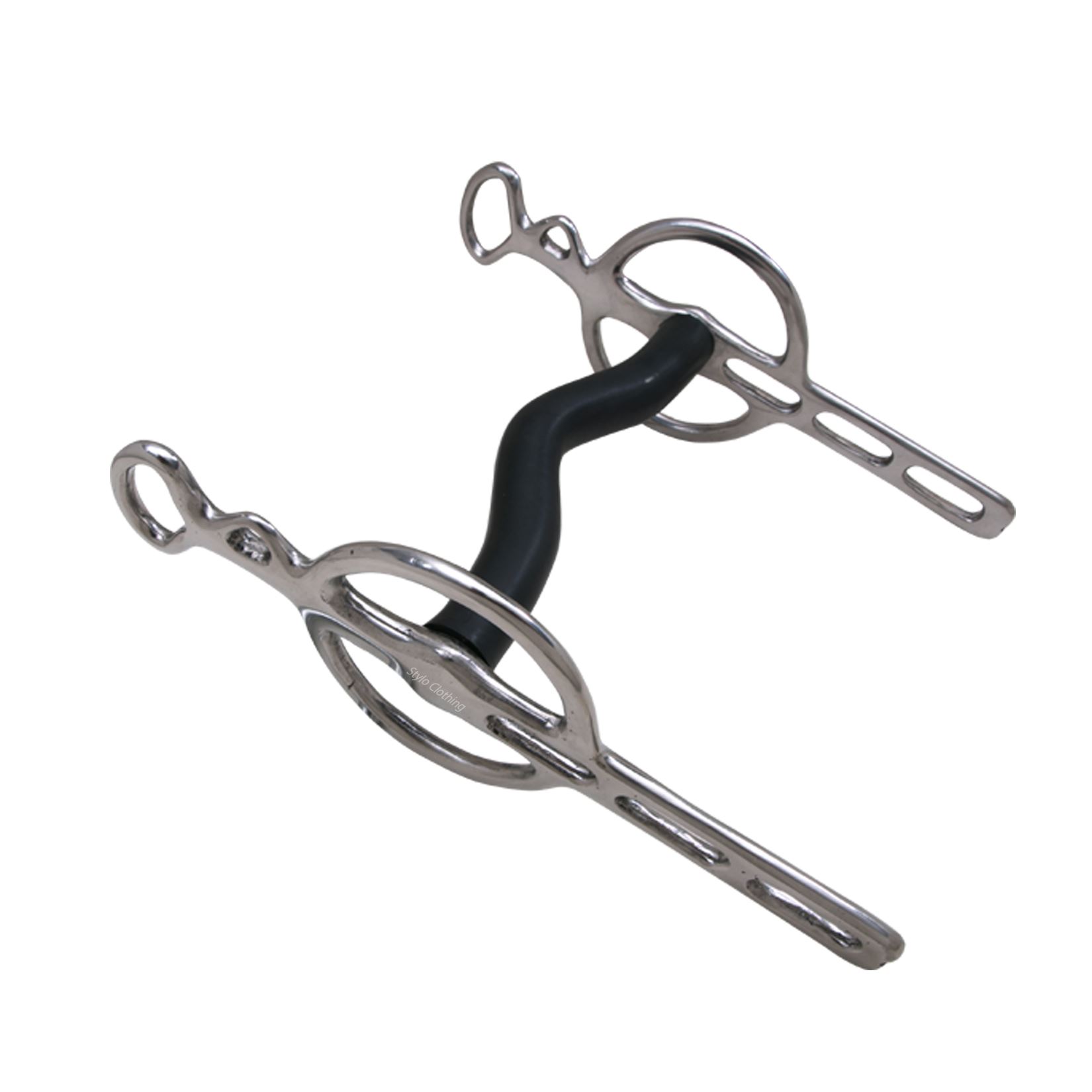 Best Quality Rubber Coated 3 Slot Liverpool Bit with Medium Port Mouth Piece