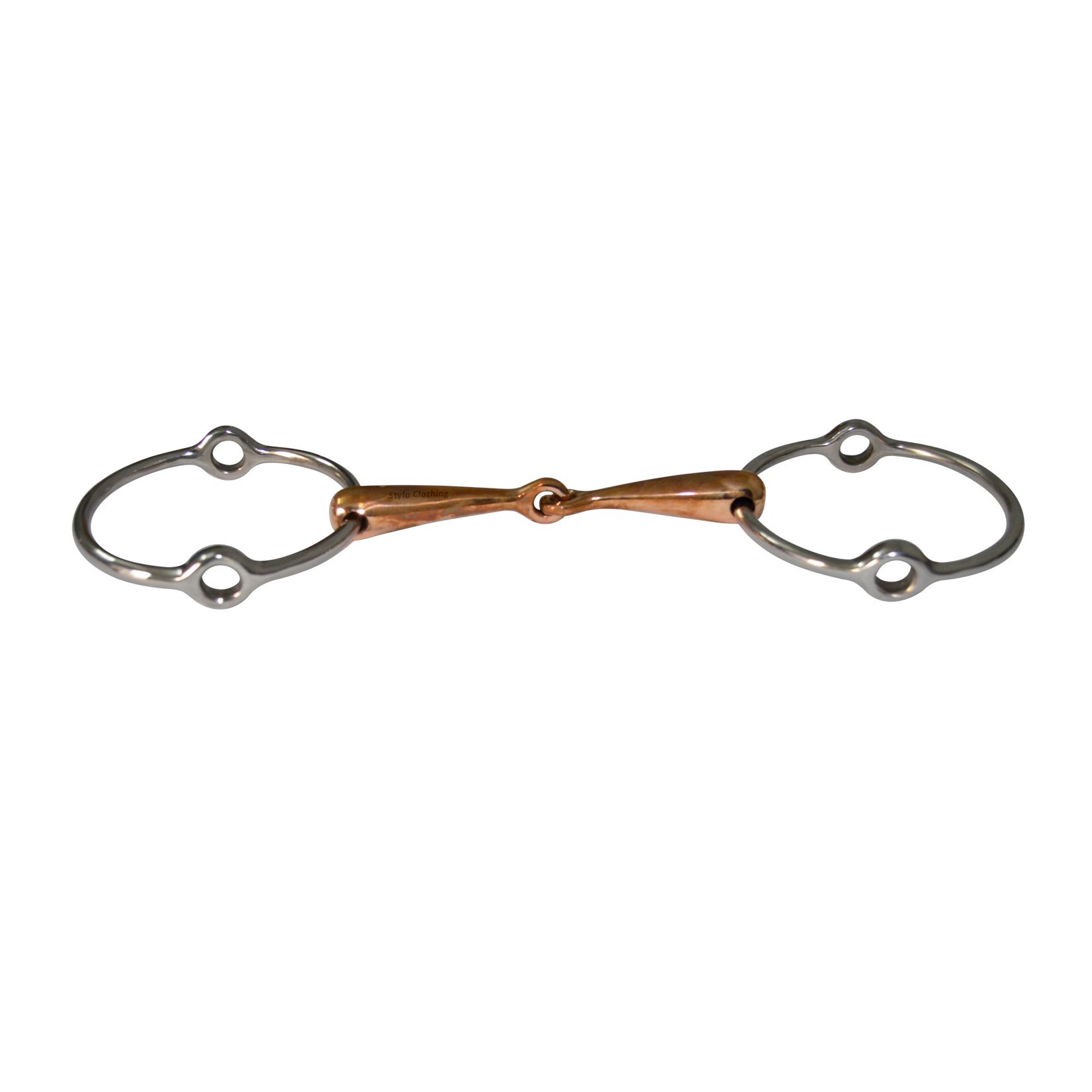 Super Quality Polo Ring Gag Snaffle Bit with 1 Joint Copper Mouth Piece