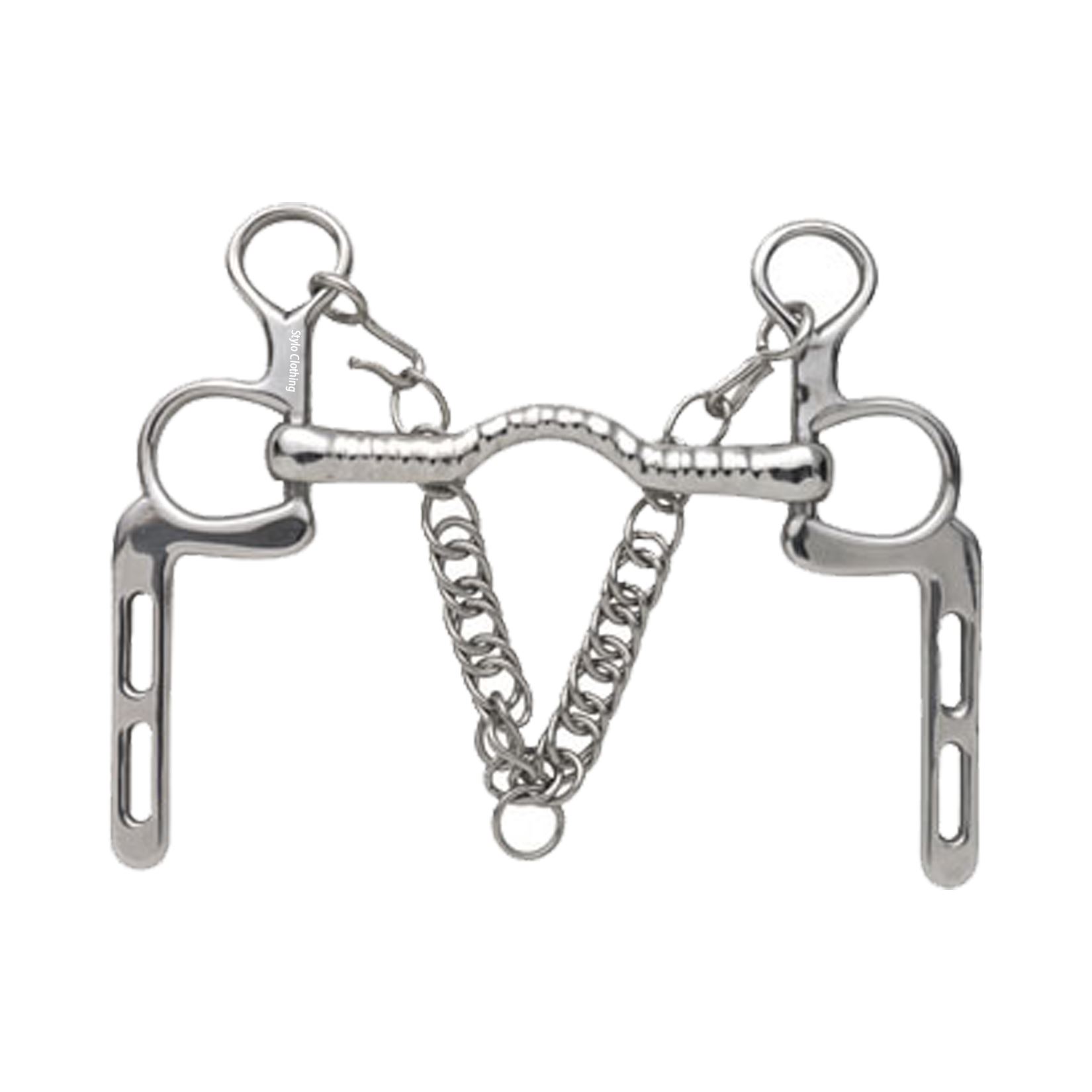 Super Multi Functional 2 Ring Military Driving Bits Low Port Mouth Piece with Curb Chain Multi Functional 2 Ring Military Driving Bits Low Port Mouth Piece with Curb Chain