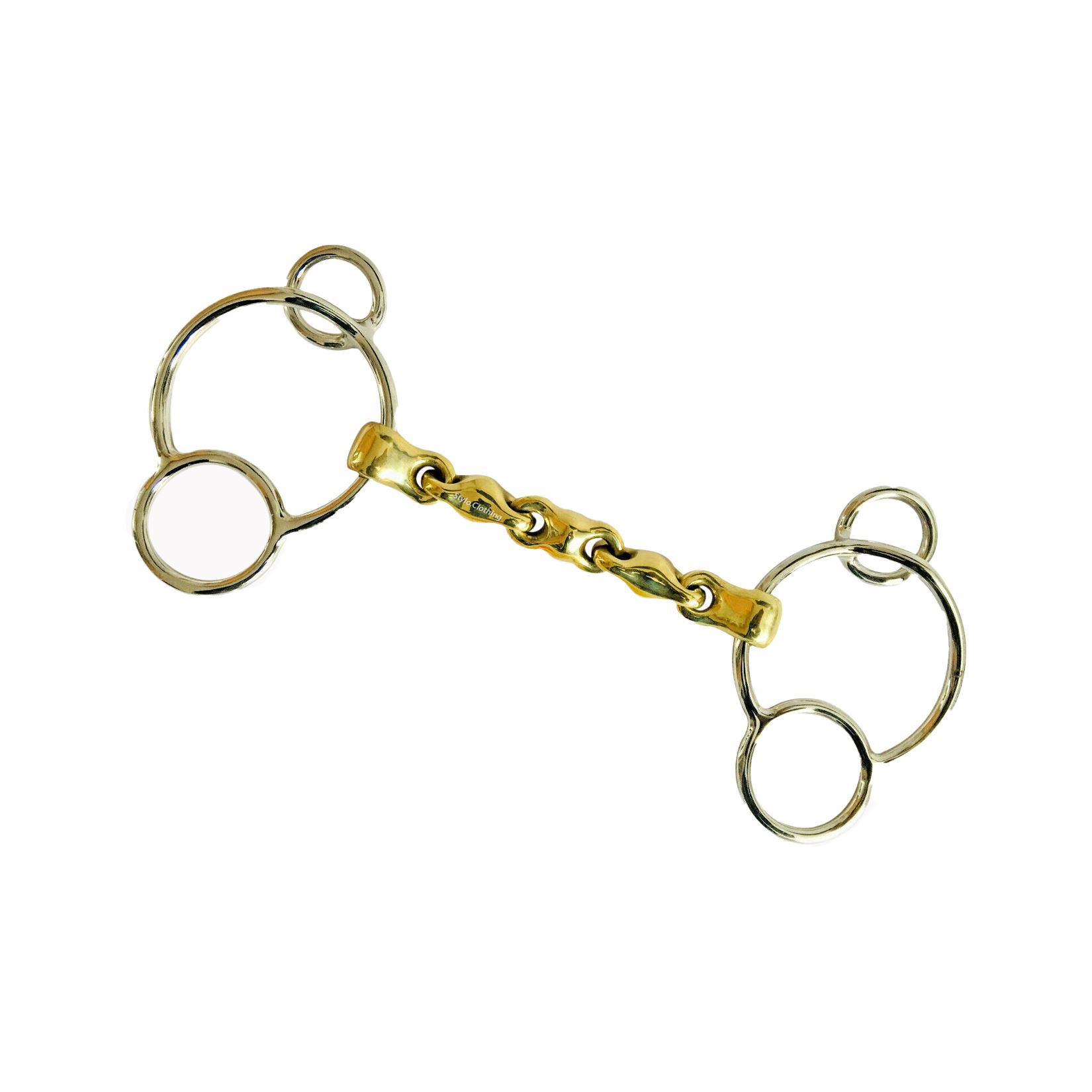 Exclusive 4 Ring Universal Waterford Bit Exclusive 4 Ring Universal Waterford Bit - Silver Mouthpiece