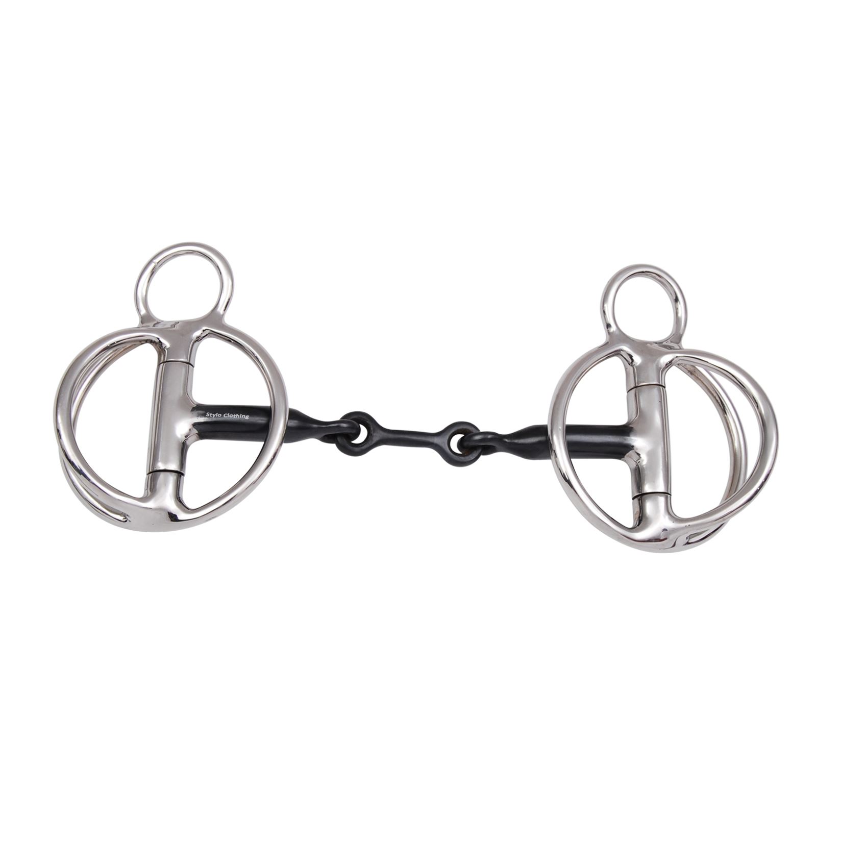 Top Quality 2 Joint Bevel Gag Bits with Steel Dogbone Horse Mouth Piece