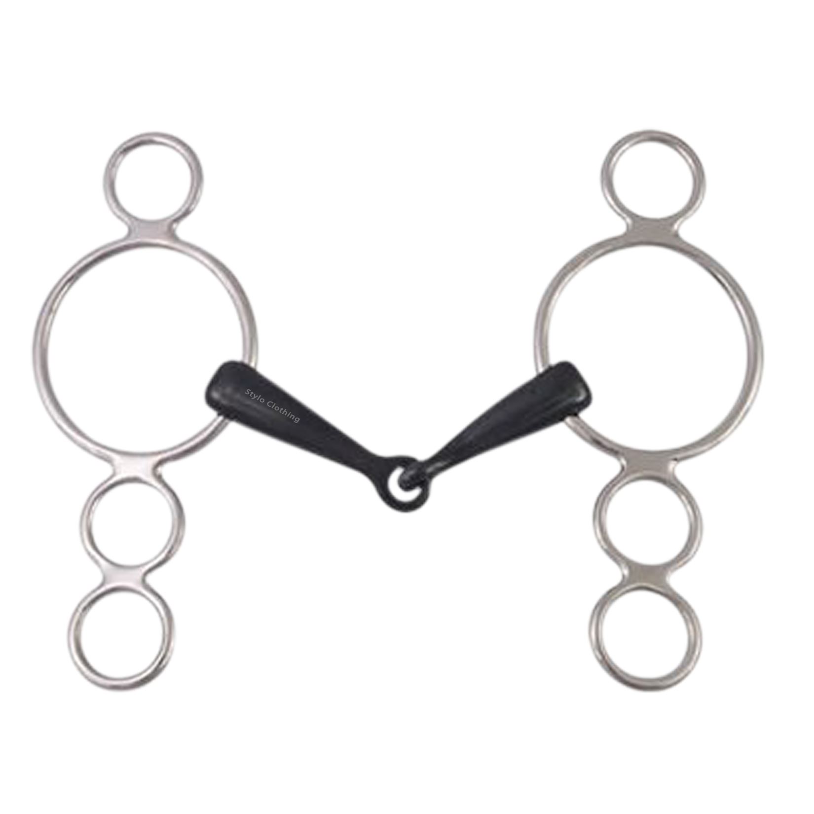 Top Rated 3 Rings Elevator Snaffle Bit Iron Mouth Piece