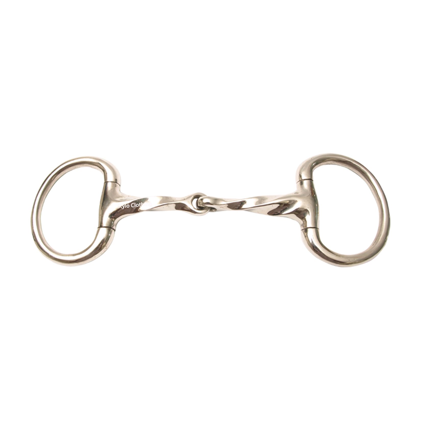 Twisted-Dee-ring-Eggbutt-bit-stainless-steel-single-joint-wholesale-horse-tack Twisted Dee Ring Eggbutt Bit - Best Selling Top 10 Bits