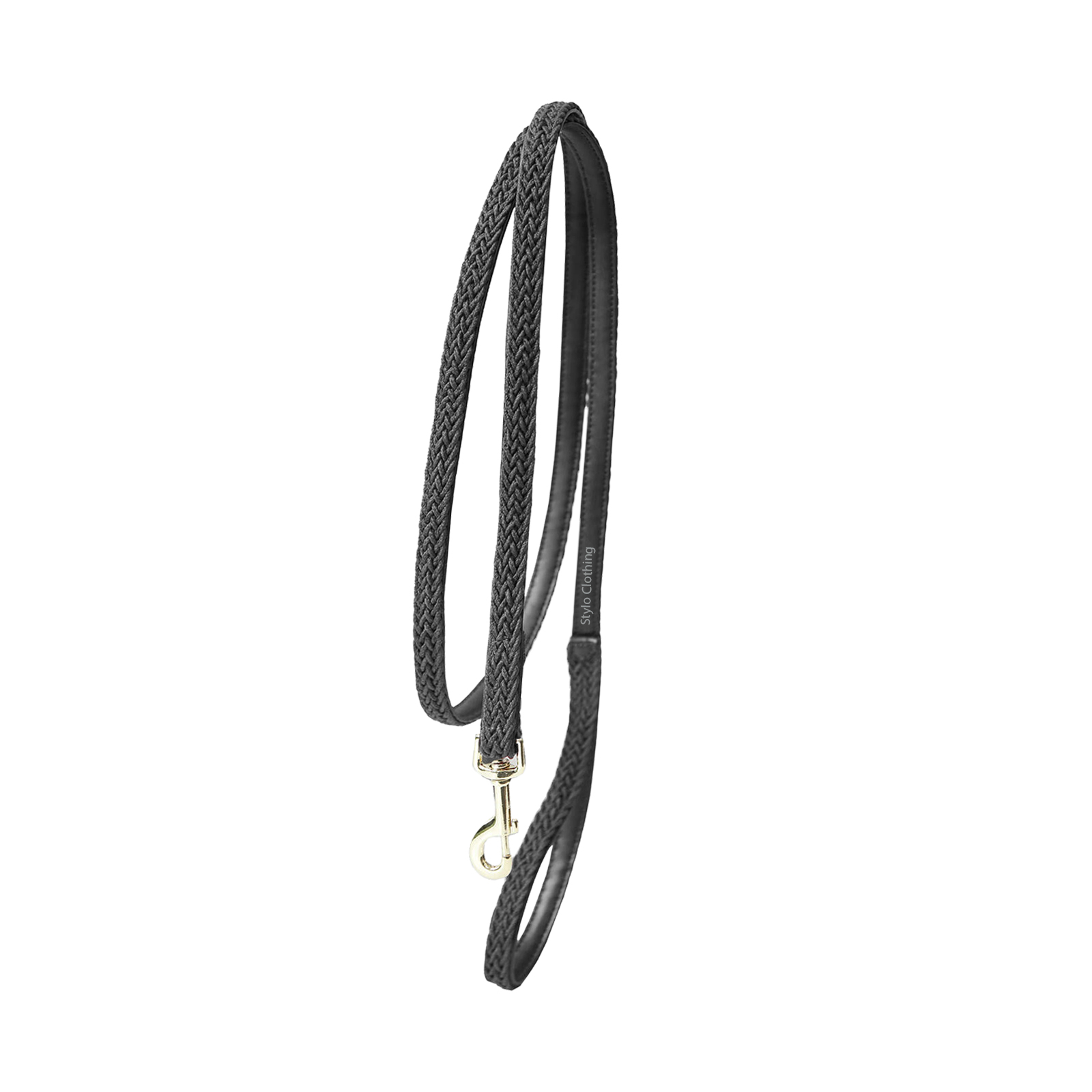 Lightweight Wholesale nylon dog lead with polished gold buckle, ideal for both small and large breeds