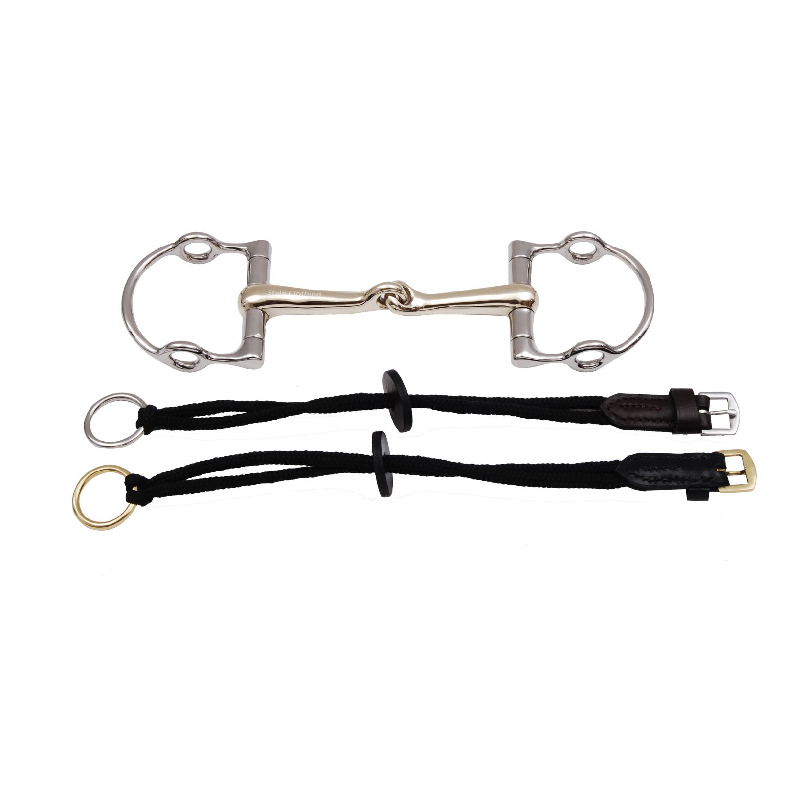 Best Durable 1 Joint Dee Ring Snaffle Gag Bit with Straps