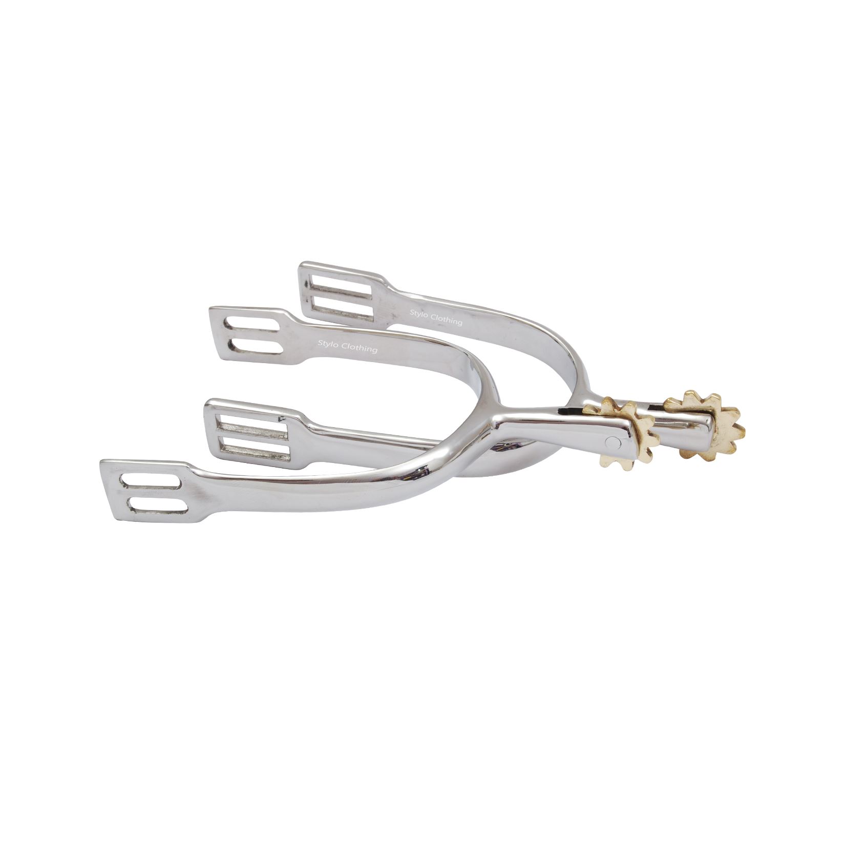 Functional Dressage Horse Spur with Brass Rowel Made of Stainless Steel - Stylo Clothing