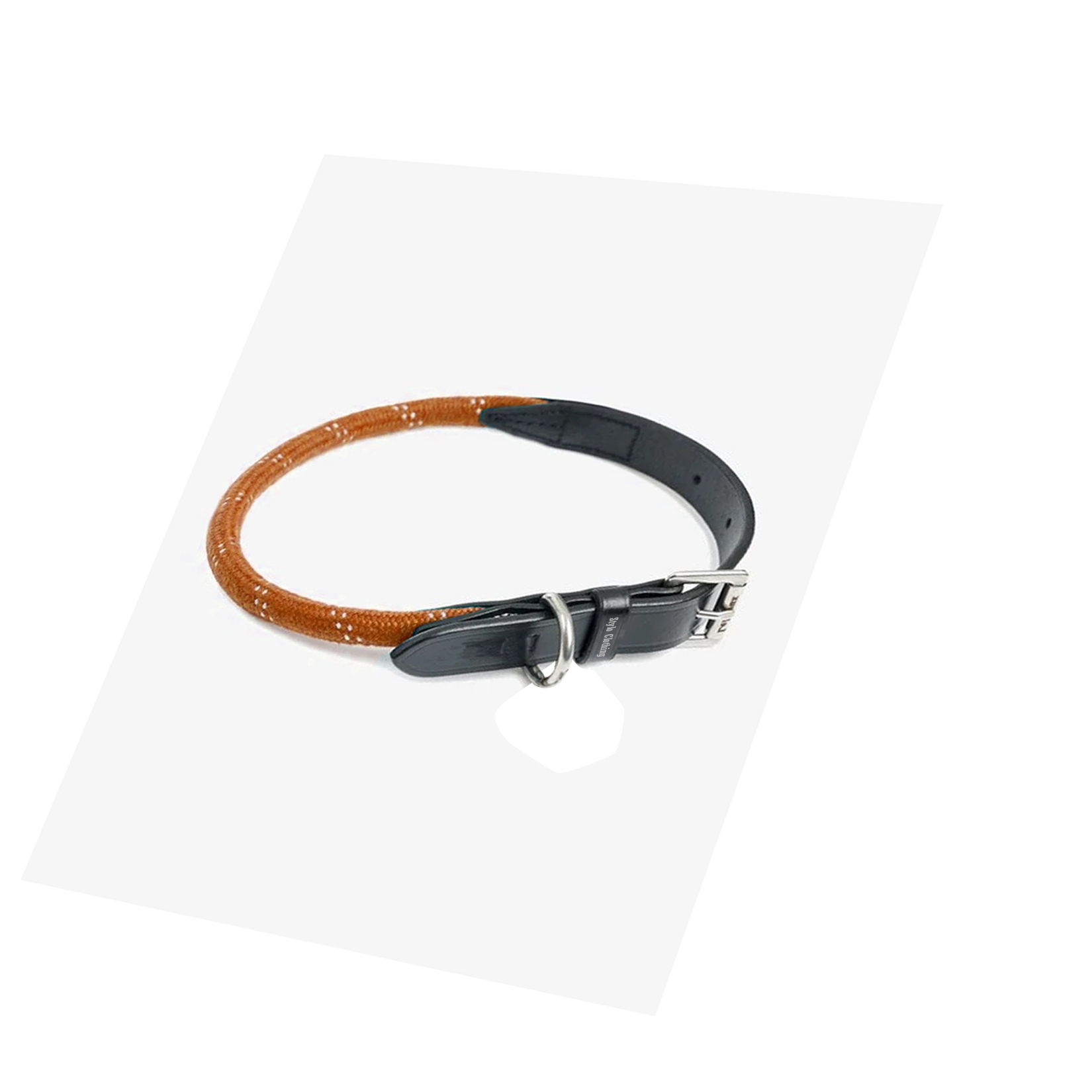 Stylish-rope-dog-collar-with-leather-and-stainless-steel-buckles Best Rope Dog Collar with Steel Buckles | 20+ Designs