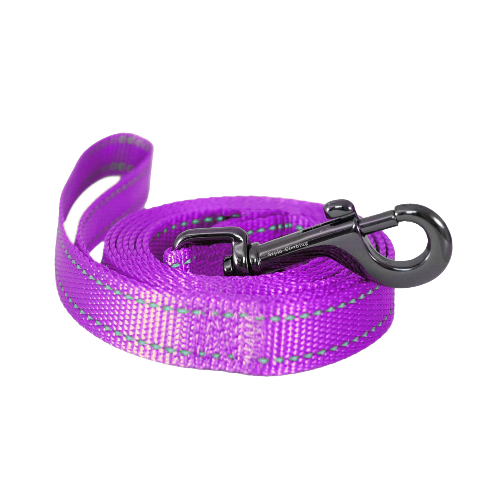 Close-up of a strong, handcrafted woven dog leash designed for training and everyday walks