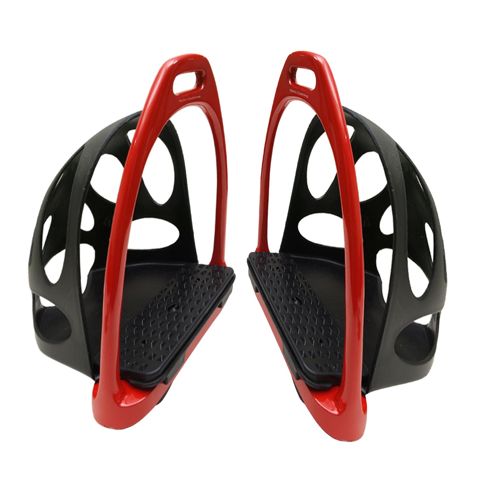 Best quality aluminum toe cage stirrups to prevent slippage during rides, custom made for equestrians