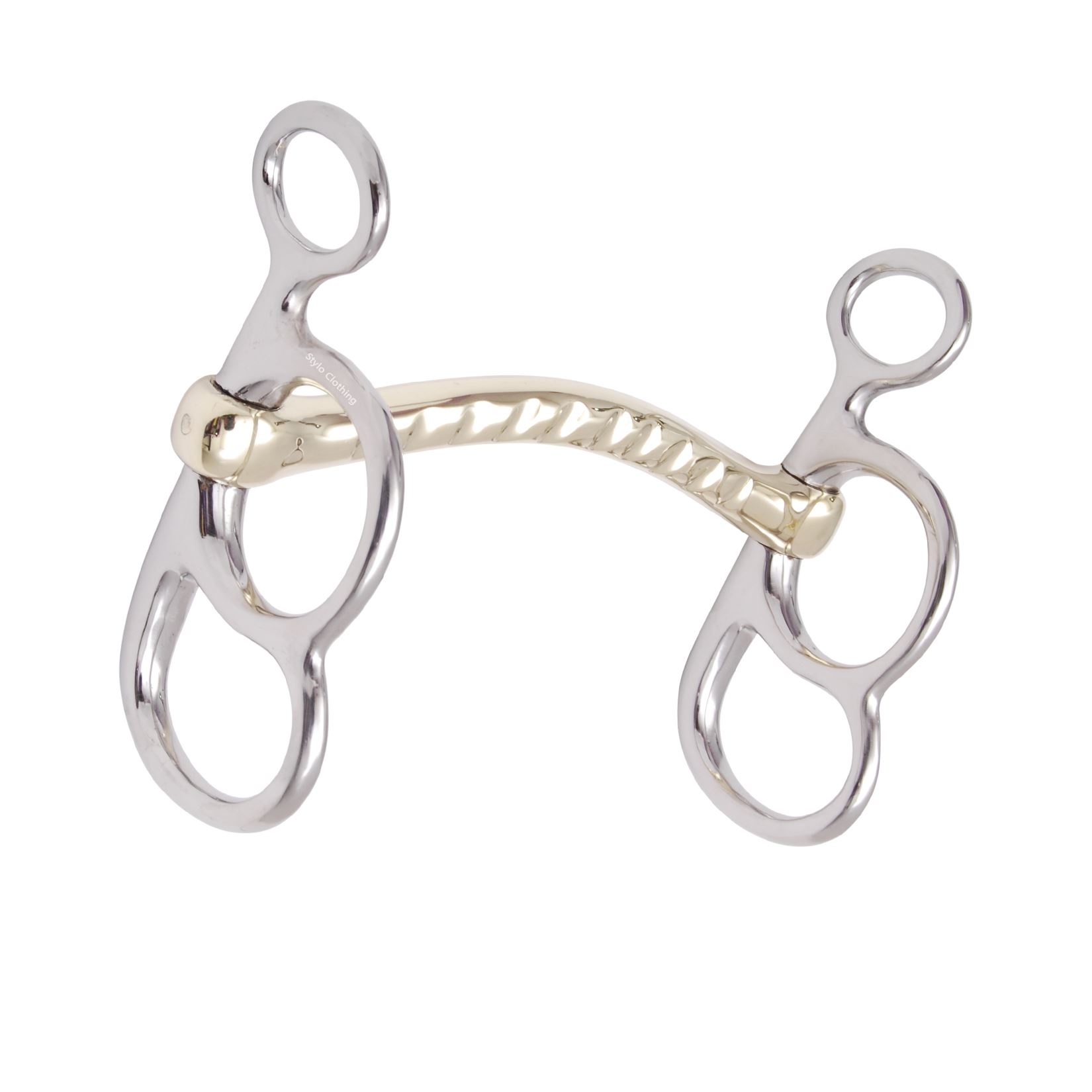 sporty-butterfly-driving-bit-stainless-steel-with-arch-silver-mouth-piece Powerful 2 Ring Sporty Butterfly Driving Bit with Arch Silver Mouth