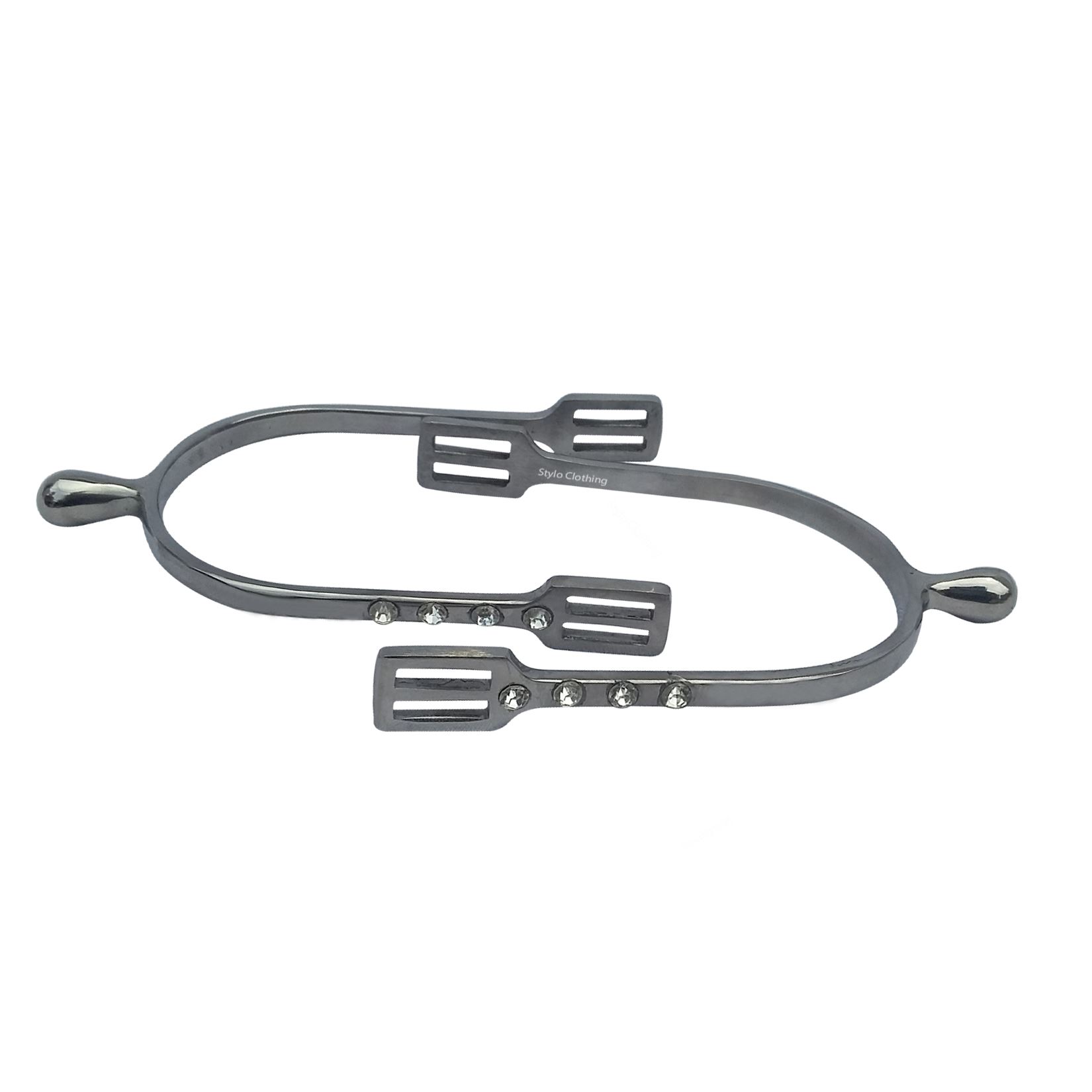 stylish-polished-english-horse-spur-with-rhinestones-fashion-equestrian Best Selling Stylish Polished English Horse Spur with Rhinestones in Wholesale - Stylo Clothing