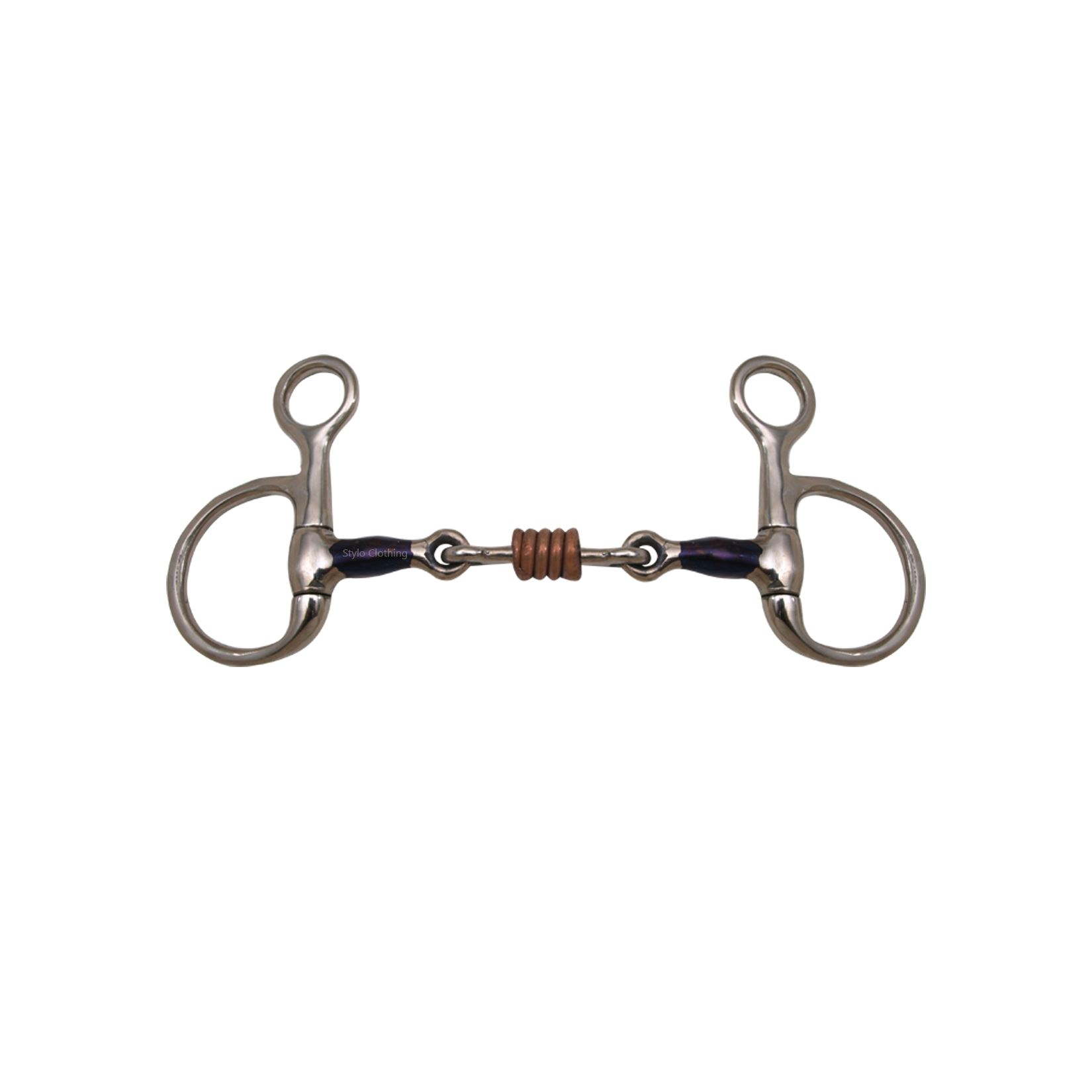 Top Selloing Double Jointed Baucher Snaffle Bits with Copper Roller - Stylo Clothing