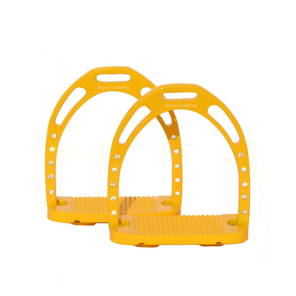 Close-up of Aluminium Jin Stirrups with lightweight, durable construction