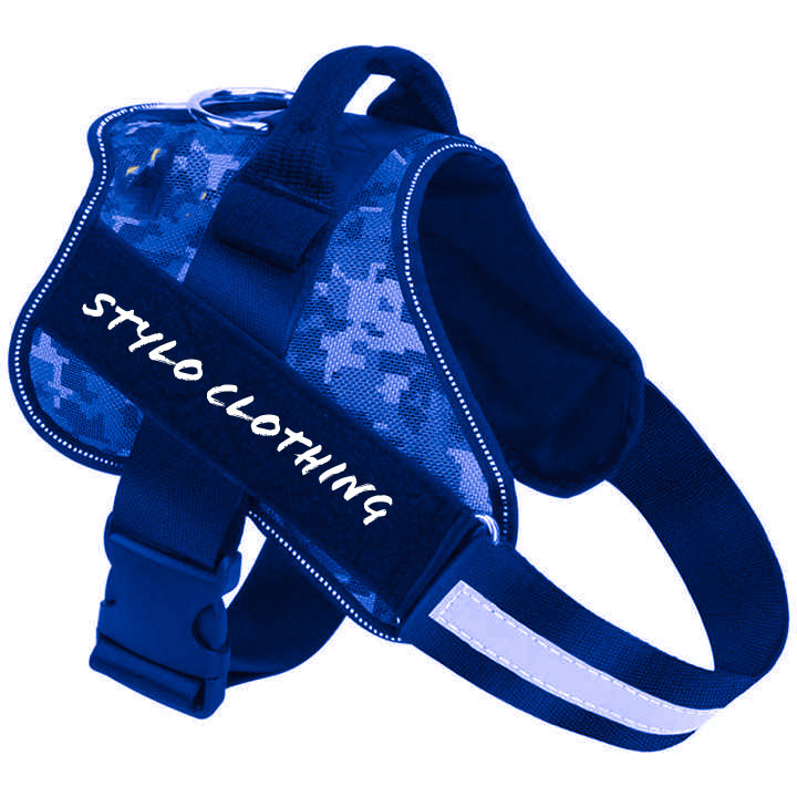 Best Quality Top Rated Hot Selling Waterproof Luxury Comfortable A happy dog wearing a comfortable dog harness for outdoor walks, offering a snug fit and support