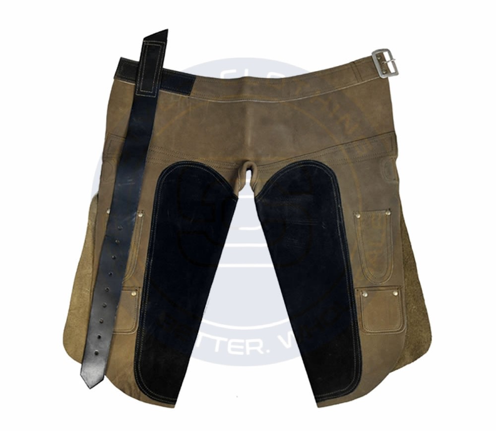 Buy Protective Farrier Apron Chap with 2 Layers Tool Pockets