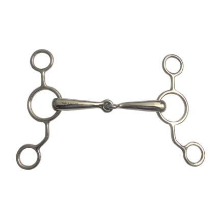 Exclusive Versatile English Cow Horse Gag Bit with 1 Joint Mouth Piece
