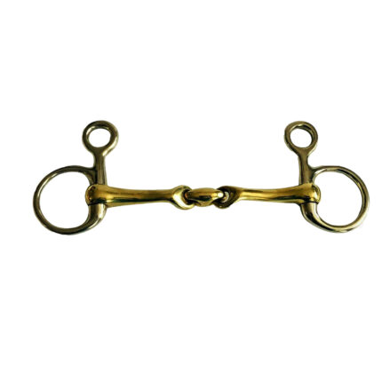Best Quality Stainless Steel 2 Ring Baucher Snaffle Bit Hanging Cheek Verbinded Angle