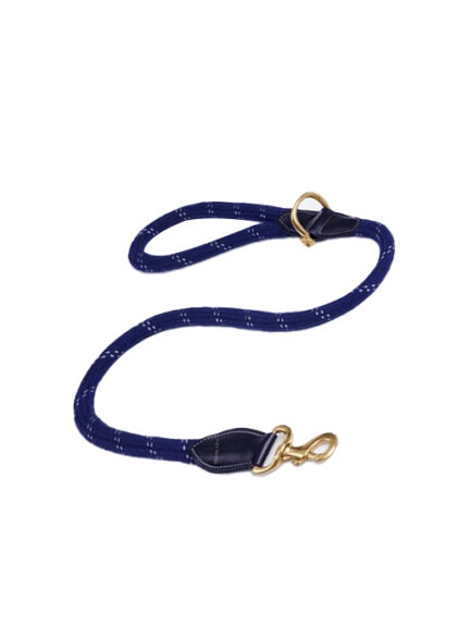 Exclusive 10 Braided Rope Dog Lead with Solid Brass Metal